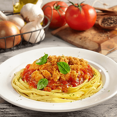 Fettuccine Pop Chicken Bolognese