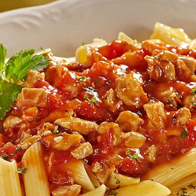 Penne Ziti Rigate Saus Tomat Ayam