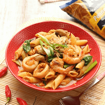 Seblak Penne Seafood